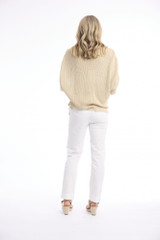 Women's Top | Knit Squareneck Top | ORIENTIQUE