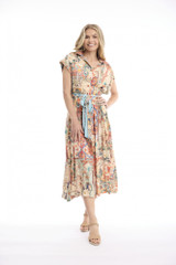 Women's Dresses | Gordes Collar Tie Waist Dress | ORIENTIQUE