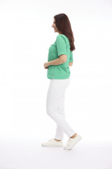 Jade | Cuff Hem T-Shirt  by Cafe Latte | Alibi Online