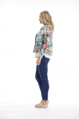 Women's Dresses | Gordes Sub Print Fringe Jacket  | ORIENTIQUE