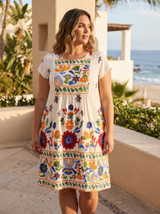 Women's Dresses | Pellion Bib Pockets Dress | ORIENTIQUE