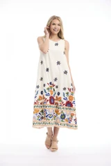 Women's Dresses | Pellion Midi Sleeveless Dress | ORIENTIQUE