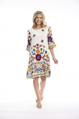 Women's Dresses | Pellion Contemporary Frill Sleeve Dress | ORIENTIQUE