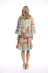 Women's Dresses | Foulard Fleurs Layers Dress | ORIENTIQUE