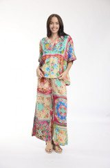 Women's Pants |  Foulard Fleurs Pant | ORIENTIQUE