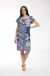 Women's Dresses | Monaco Patch Dress | ORIENTIQUE