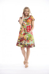 Women's Dresses | Jardin Exotique Patch Dress | ORIENTIQUE