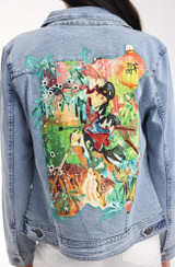 Women's Dresses | Jardin Exotique Denim Patch Jacket  | ORIENTIQUE