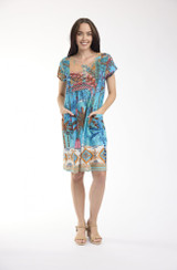 Women's Dresses | Casablanca Bib Pockets Dress | ORIENTIQUE