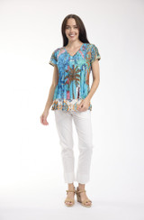 Women's Top | Casablanca Pleated Top | ORIENTIQUE