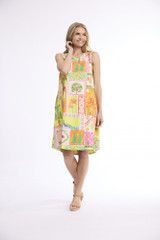 Women's Dresses | Gulnar Panel Sleeveless Reversible Dress | ORIENTIQUE