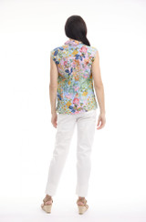 Women's Top | Sur Mer Cap Sleeve Top | ORIENTIQUE