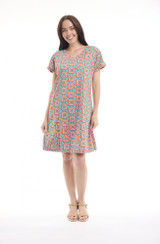 Women's Dresses | Sibili Reversible Short Sleeve Dress | ORIENTIQUE