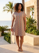 Women's Dresses | Sibili Reversible Short Sleeve Dress | ORIENTIQUE