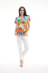 Women's Top | Contemporary V T-Shirt  | ORIENTIQUE