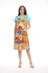 Women's Dresses |  Flair Crew Shift Dress | ORIENTIQUE
