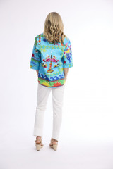 Women's Top | Camellias Shirt | ORIENTIQUE