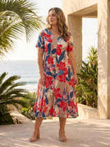Women's Dresses | Cavailon Godet Dress | ORIENTIQUE