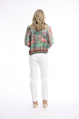 Women's Dresses | Digital Printed Jacket with Zipper  | ORIENTIQUE