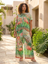 Women's Top | Digital Pleated Top | ORIENTIQUE