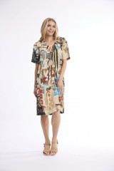 Women's Dresses | Digital Shift Dress | ORIENTIQUE