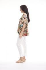 Women's Top | Digital Boxy Top | ORIENTIQUE