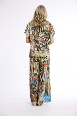 Women's Top | Digital Pleated Top | ORIENTIQUE