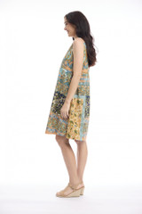 Women's Dresses | Marseille Panel Sleeveless Reversible Dress | ORIENTIQUE