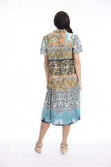 Women's Dresses | Marseille Patch Long Dress | ORIENTIQUE