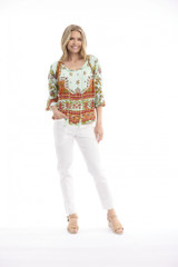 Indian Border Green Boho Top Tassel by Orientique | Alibi Online Australia
