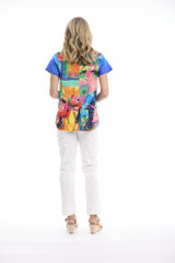 Women's Top | Contemporary V T-Shirt  | ORIENTIQUE