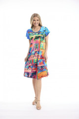 Women's Dresses |  Flair Crew Shift Dress | ORIENTIQUE