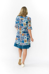 Women's Dresses | Hannah Short Sleeve Tunic Boho Dress | ONE SUMMER