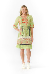 Women's Dresses | Hannah Short Sleeve Tunic Boho Dress | ONE SUMMER