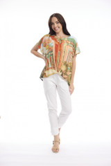 Oriental Dreams Digital Top Pleated by Orientique | Alibi Online Australia
