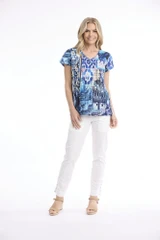 Nimes Nimes Top Pleated by Orientique | Alibi Online Australia
