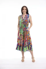 Bonnieux Bonnieux Dress Maxi V Sleeveless by Orientique | Alibi Online Australia
