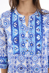 Women's Dresses | Maalti Blue Layers Frill Dress | ESCAPE 