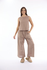 Women's Top | Linen Solid Cami  | ESCAPE 