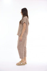 Women's Top | Linen Solid Boxy Top | ESCAPE 