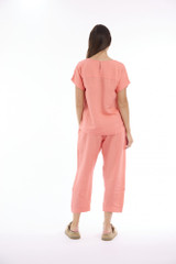 Women's Top | Linen Solid Boxy Top | ESCAPE 