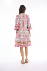 Women's Dresses | Maalti Pink Frill hem Dress | ESCAPE 