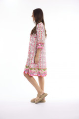 Women's Dresses | Maalti Pink Frill hem Dress | ESCAPE 