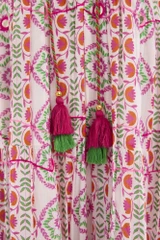 Women's Dresses | Maalti Pink Layered Sleeveless Dress | ESCAPE 