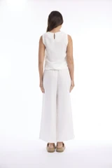 Women's Pant | Linen Solid Wide Leg Pant | ESCAPE 