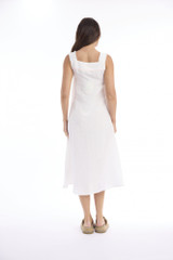 Women's Dresses | Linen Solid Strappy Dress | ESCAPE 