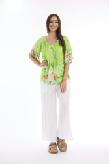 Women's Top | Elena Frill Sleeve Top | ESCAPE 