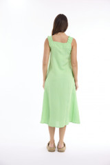 Women's Dresses | Linen Solid Strappy Dress | ESCAPE 