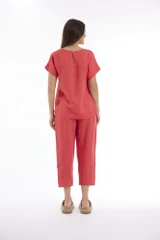 Women's Top | Linen Solid Boxy Top | ESCAPE 