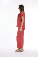 Women's Top | Lux V Neckline Short Sleeve Top | ESCAPE 